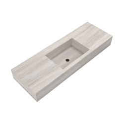 Alpine | Megeve | Wall Mounted Wash Basin Central Bowl | Wash basins | BAGNODESIGN