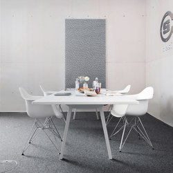 recycled greenPET I designed acoustic divider air dots | Sound absorption | SPÄH designed acoustic