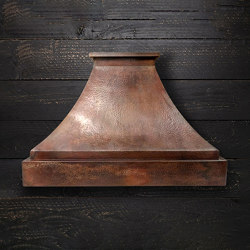 Hammered Copper Range Hood - FARMHOUSE | Kitchen hoods | AMORETTI BROTHERS