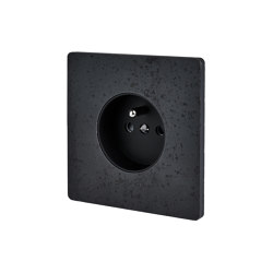 STB Steel - Single cover plate - 1 Socket | Sockets | Modelec