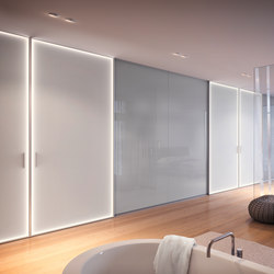 S 1200 LED sliding door system | Space dividing storage | raumplus