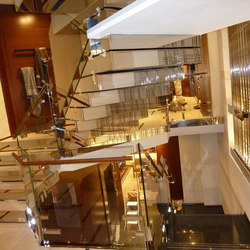 Polished Stainless Steel Stairs | Stair railings | YDF