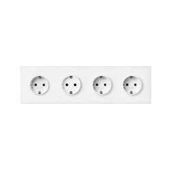 Simon 100 | Kit Four Sockets Schuko | Sockets | Simon