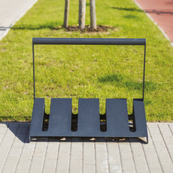 velo | One-sided bicycle stand with bar | Bicycle parking systems | mmcité